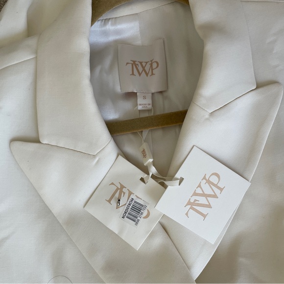 TWP Cream Double-Breasted Blazer - Picture 8 of 9